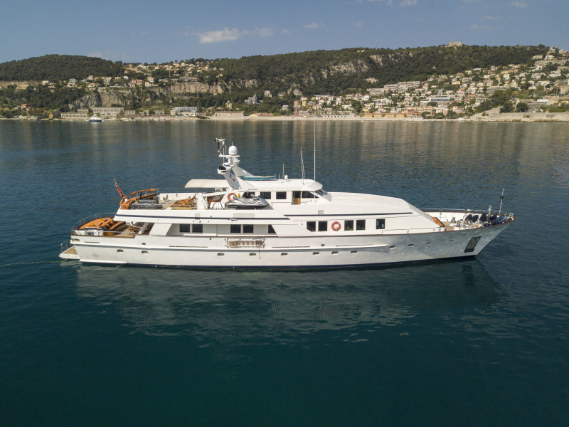 121 foot yacht for sale